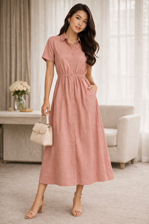 Cielera Aveline Dress – Blush